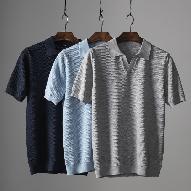 Valira - Strikket Polo Shirt