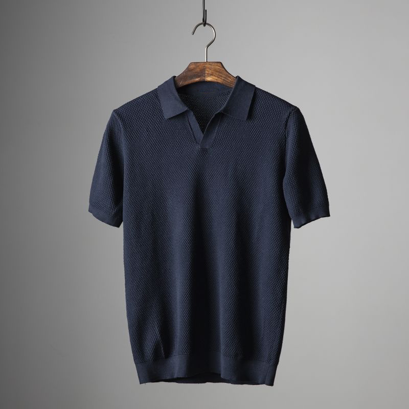 Valira - Strikket Polo Shirt